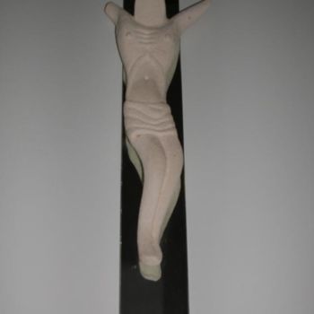 Sculpture titled "CROCEFISSO" by Tango, Original Artwork