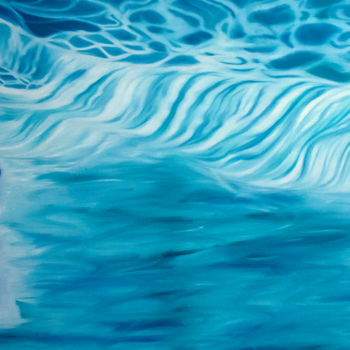 Peinture intitulée "The Pool #2" par Tanguy Barreteau, Œuvre d'art originale, Huile