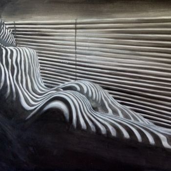 Schilderij getiteld "Nude shadow" door Tatiana K.F., Origineel Kunstwerk, Acryl