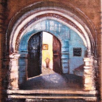 Painting titled "Porte en Tunisie" by Tania Ohse, Original Artwork, Acrylic