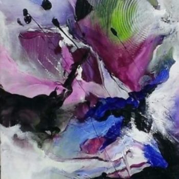 Pintura titulada "Abstrait "Instant m…" por Tania Mtlv, Obra de arte original, Acrílico