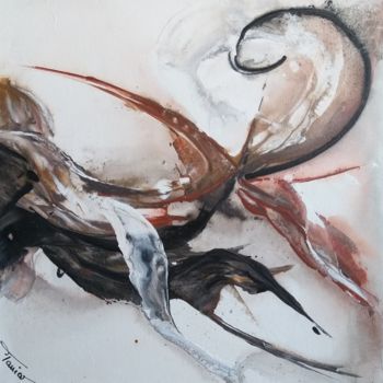 Pintura titulada "abstrait "Dobermann"" por Tania Mtlv, Obra de arte original, Acrílico