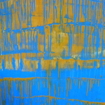"Bright blue" başlıklı Tablo Tania Piskun tarafından, Orijinal sanat, Akrilik Ahşap Sedye çerçevesi üzerine monte edilmiş