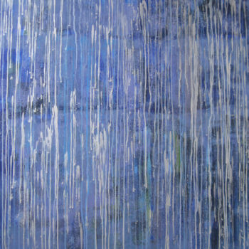 Painting titled "rain on glass.jpg" by Tania Piskun, Original Artwork, Acrylic