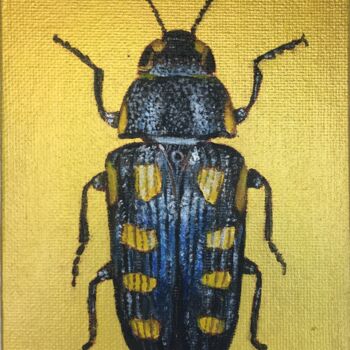 Painting titled "BUPRESTIS OCTOGUTTA…" by V O S K R E S E N S K A Y A, Original Artwork, Acrylic