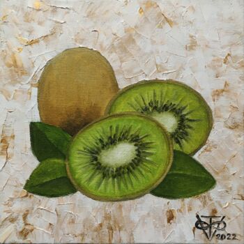 Painting titled "KIWI" by V O S K R E S E N S K A Y A, Original Artwork, Oil