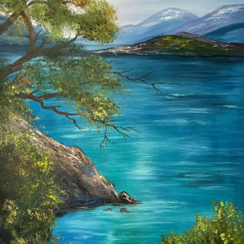 Peinture intitulée "Beautiful seaside" par Tanja Frost, Œuvre d'art originale, Huile