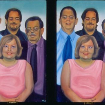 Pittura intitolato "The Mitchells" da Karin French, Opera d'arte originale