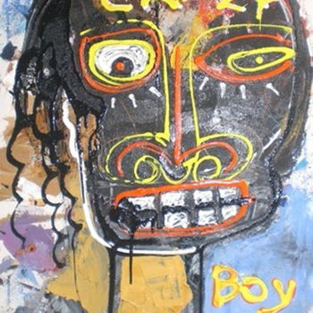 Painting titled "Crazy man" by Tanto, Original Artwork, Acrylic