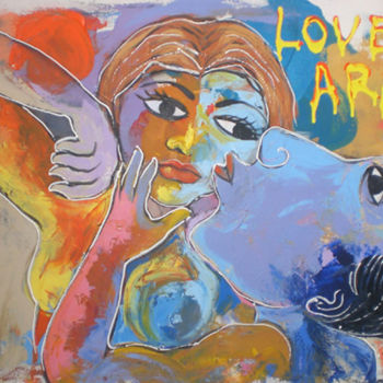 Painting titled "Love area" by Tanto Sutianto, Original Artwork
