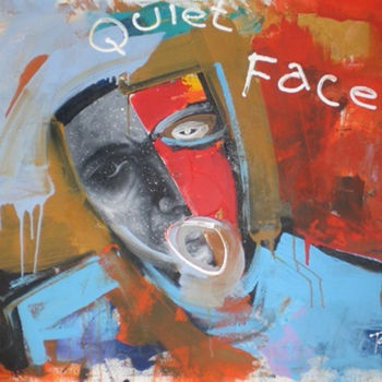 「Quiet face」というタイトルの絵画 Tanto Sutiantoによって, オリジナルのアートワーク