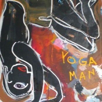 Painting titled "Yoga man" by Tanto Sutianto, Original Artwork