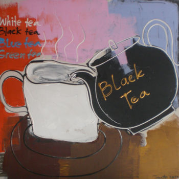 Painting titled "Black tea" by Tanto Sutianto, Original Artwork