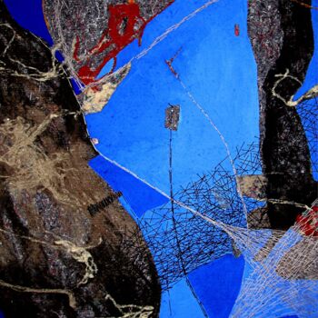 Pintura intitulada "Les racines de la m…" por Tanya Angelova, Obras de arte originais, Acrílico Montado em Armação em madeira