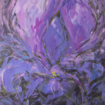 Painting titled "Iris" by Tanya Bambiza, Original Artwork, Acrylic Mounted on Wood Stretcher frame