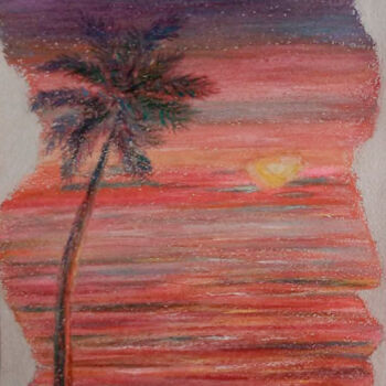 Рисунок под названием "Ocean Evening. left…" - Tanya Dolya, Подлинное произведение искусства, Пастель