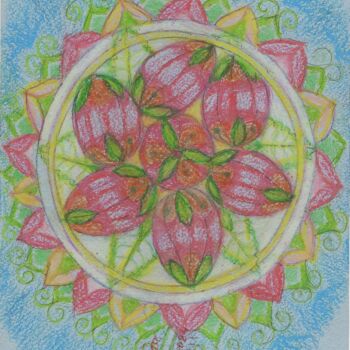 제목이 "Easter flower stran…"인 미술작품 Tanya Dolya로, 원작, 파스텔
