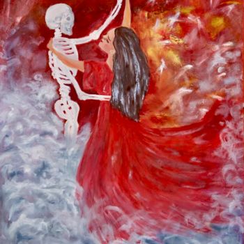 Картина под названием "Art танец" - Tanya Dulac, Подлинное произведение искусства, Масло
