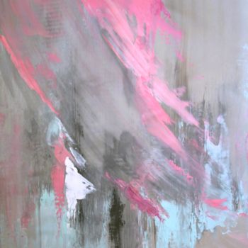 Painting titled "Pink 2" by Tanya Firn, Original Artwork, Acrylic