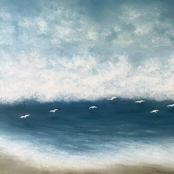Peinture intitulée "Guardians of the Sea" par Tanya Hansen (TanyaSunart), Œuvre d'art originale, Acrylique