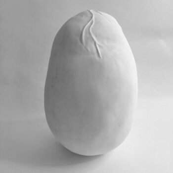 Escultura intitulada "Egg #1 of sculptura…" por Tanya Klyat, Obras de arte originais, Gesso