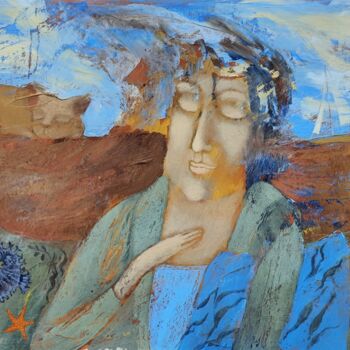 Картина под названием "Душа Марины" - Tanya Laz, Подлинное произведение искусства, Акрил