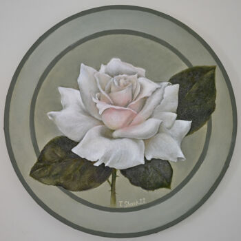 "Rose" başlıklı Tablo Tanya Shark tarafından, Orijinal sanat, Petrol