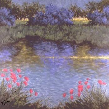 Painting titled "Nature" by Taoufik Qoria, Original Artwork
