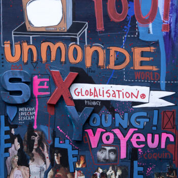 绘画 标题为“Voyeur” 由Tarek Ben Yakhlef, 原创艺术品, 丙烯