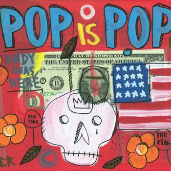 Картина под названием "Pop is Pop" - Tarek Ben Yakhlef, Подлинное произведение искусства, Акрил