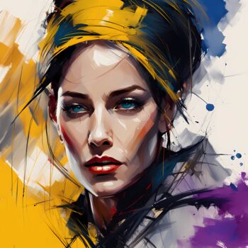 Цифровое искусство под названием "Beautiful woman" - Tarkanm, Подлинное произведение искусства, Изображение, сгенерированное…