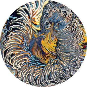 Peinture intitulée "Phoenix Awakening L…" par Tasha Ozkul, Œuvre d'art originale, Acrylique Monté sur Châssis en bois