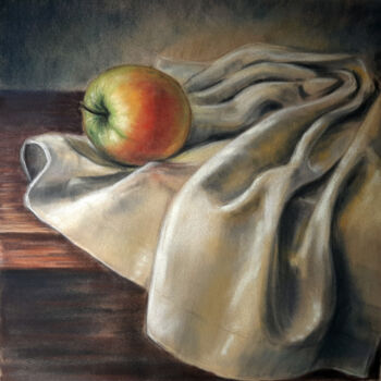 Peinture intitulée "Голландское яблочко" par Tatiana Petrenko, Œuvre d'art originale, Pastel