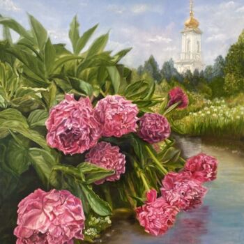 Pittura intitolato "Июнь" da Tat Ana Prohorova, Opera d'arte originale, Olio