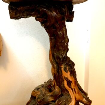 Художественная композиция под названием "Art object "Captain…" - Tati Vc, Подлинное произведение искусства, Дерево