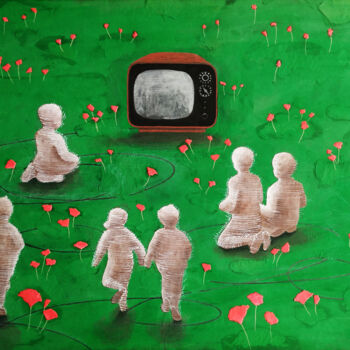 Collages titled "The Field of Illusi…" by Tatia Bakuradze, Original Artwork, Acrylic