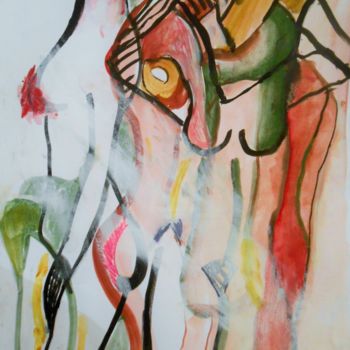 Рисунок под названием "encre de chine et g…" - Tatiana Anikina, Подлинное произведение искусства