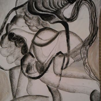 Drawing titled "encre de chine et c…" by Tatiana Anikina, Original Artwork