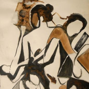 Drawing titled "3" by Tatiana Anikina, Original Artwork, Charcoal