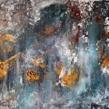 Картина под названием "Infinite ocean" - Tatiana Bondarenko, Подлинное произведение искусства, Акрил Установлен на Деревянна…