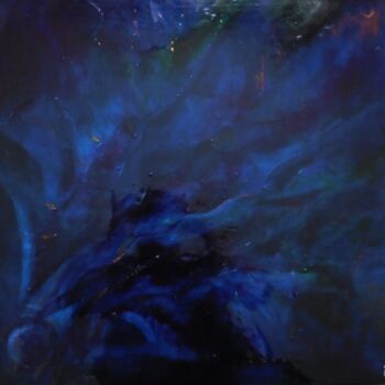 Painting titled "CLAIR DE LUNE" by Tatiana Cyrklewski, Original Artwork, Other