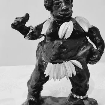 Sculpture titled "African Venus" by Tatiana Efremova, Original Artwork, Ceramics