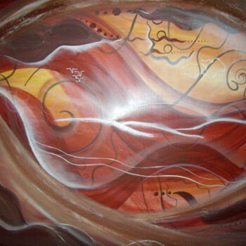 Картина под названием "Путь" - Татьяна Федорова (Влами), Подлинное произведение искусства, Масло Установлен на Деревянная ра…
