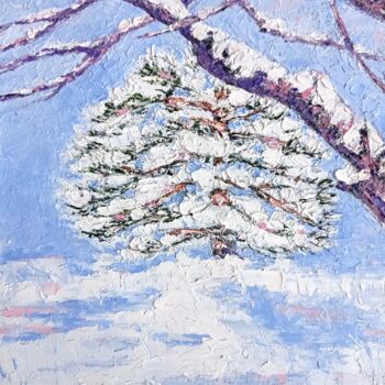 Pintura titulada "Winter mood" por Tatiana Fox'Tena, Obra de arte original, Oleo