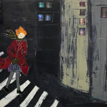 Картина под названием "The woman with the…" - Tatiana Harizanova, Подлинное произведение искусства, Масло Установлен на Дере…
