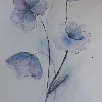 Рисунок под названием "fiori" - Tatiana Iovleva, Подлинное произведение искусства, Акварель