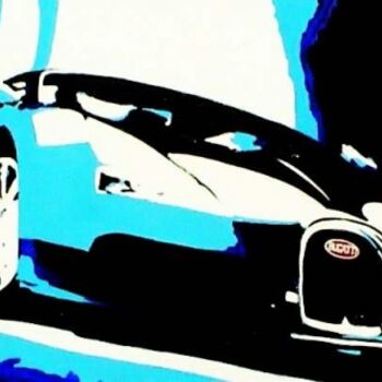 Peinture intitulée "Bugatti, Veyron" par Tatiana Kladko Freire, Œuvre d'art originale