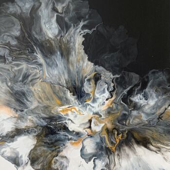 Pittura intitolato "Elegance black and…" da Tatiana Malinovscaia, Opera d'arte originale, Acrilico