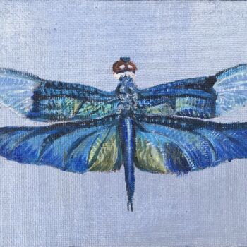 제목이 "BLUE DRAGONFLY"인 미술작품 Tatiana Voskresenskaya로, 원작, 아크릴