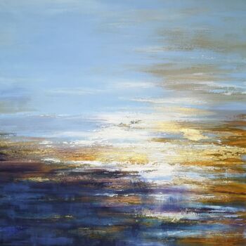 Картина под названием "Seascape Painting A…" - Tatiana Zhuravleva, Подлинное произведение искусства, Масло